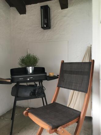 Gasgrill auf dem Balkon