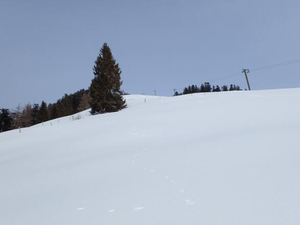 Der Lift wurde rückgebaut