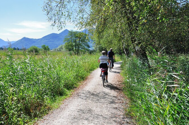 Radweg am Chiemsee