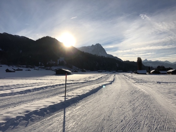 Langlaufloipen am Hausberg