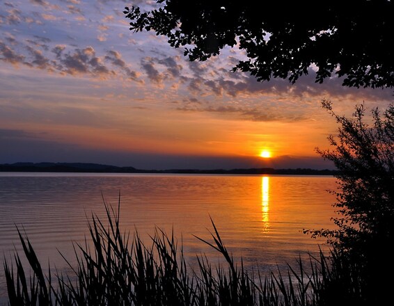 Sonnenuntergang am Chiemsee