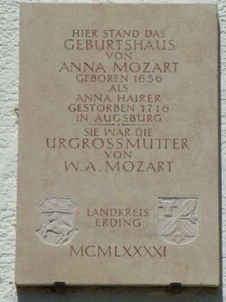 Mozart-Gedenkstein in Buch am Buchrain