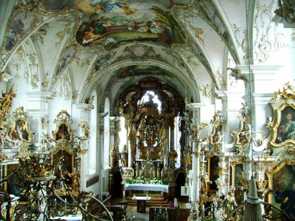 Wallfahrtskirche Mariä Himmelfahrt von innen