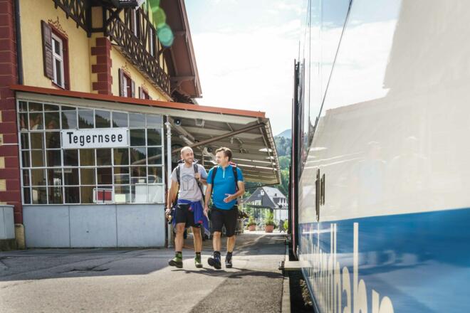 Am Bahnhof Tegernsee