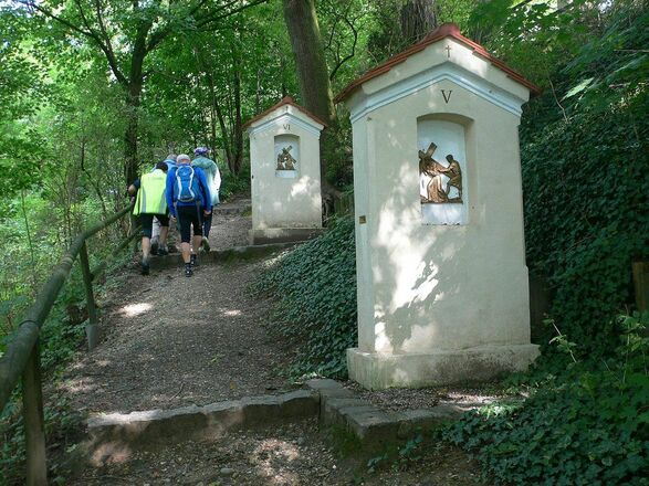 zum Nikolai-Berg in Wartenberg hinauf