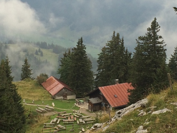 Sicht auf Kesselalm.