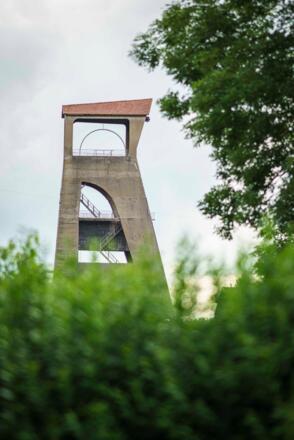 Der ehemalige Förderturm - das Wahrzeichen von Hausham