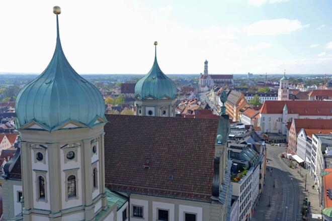 Die Altstadt von Augsburg