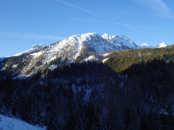 Im Hintergrund Kl. und Gr. Bärenstaffl, Steinfeldspitze usw.