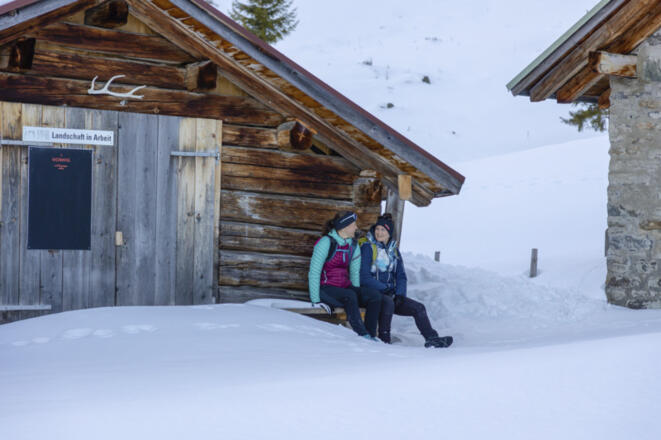 Kleine Rast bei der Innerkapellalpe