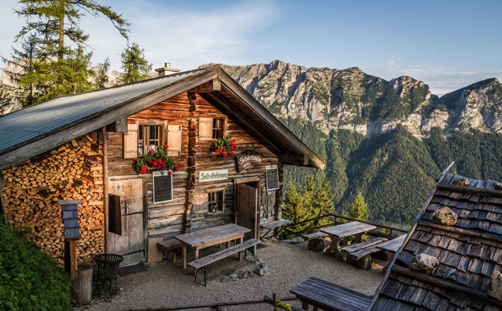 Die Schärtenalm am Hochkalter