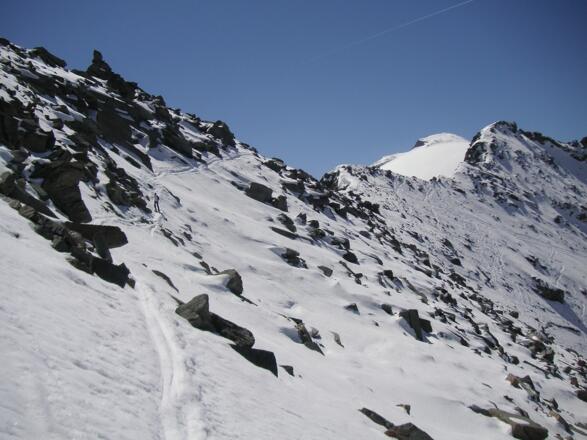 westseitige Querung unter der Napfspitze