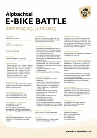 Ausschreibung e-Bike Battle