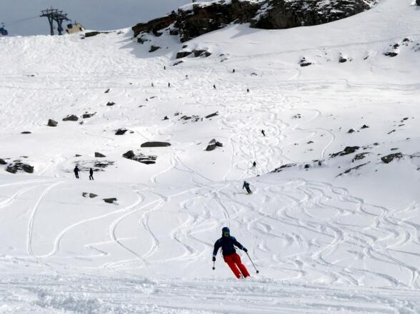 Die Freerider-Abfahrt am Kreuzkogel.