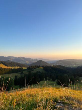 Blick von der Juget nach Oberstaufen