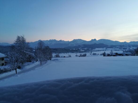 Aussicht von den Zimmerbalkonen