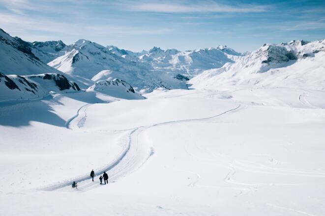 Winterwandern am Rüfikopf SchneeflockenPanoramaWeg