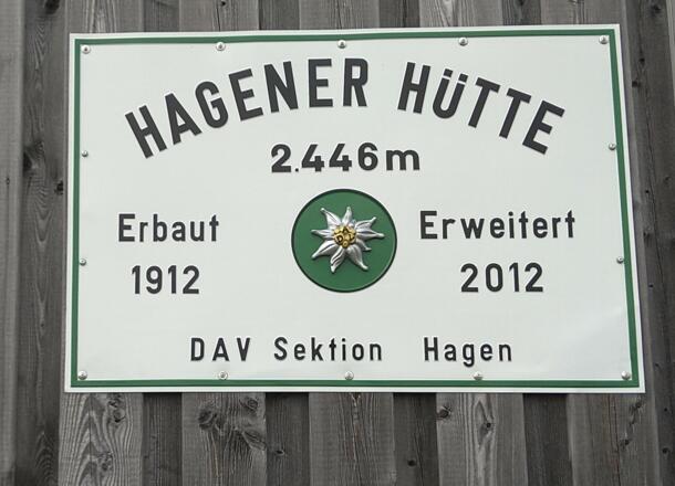 Hagenerhütte - plakkaat