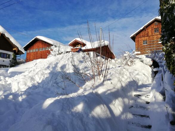 Terrasse im Winter