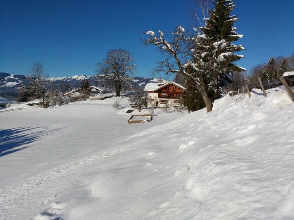 Haus und Westblick