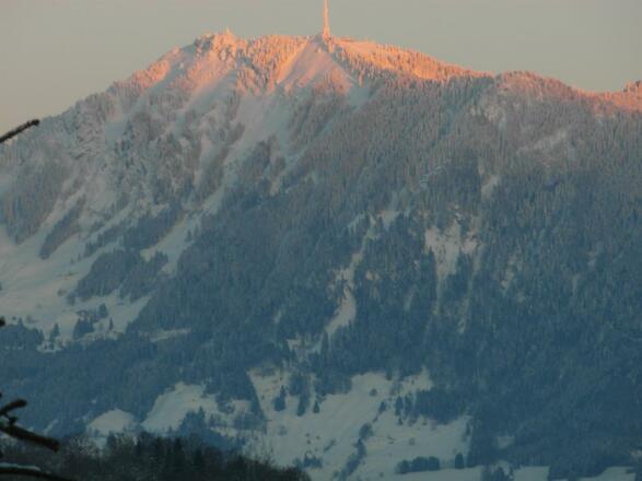 Blick zum "Wächter des Allgäus" dem Grünten