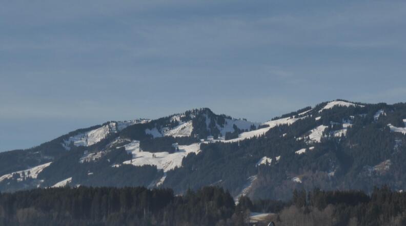 Südblick - Bolsterlanger Horn mit Weiherkopf