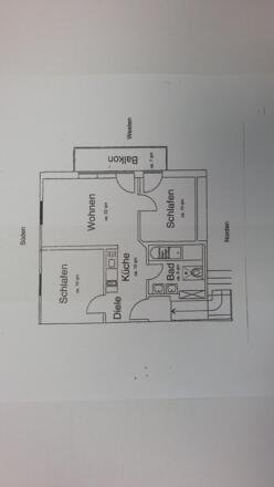 Grundriss der Wohnung