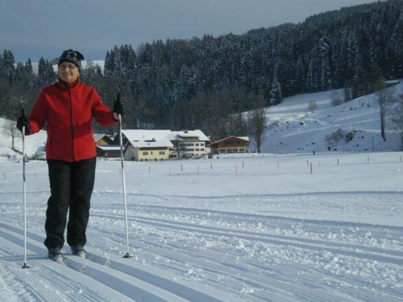 Loipe am Haus