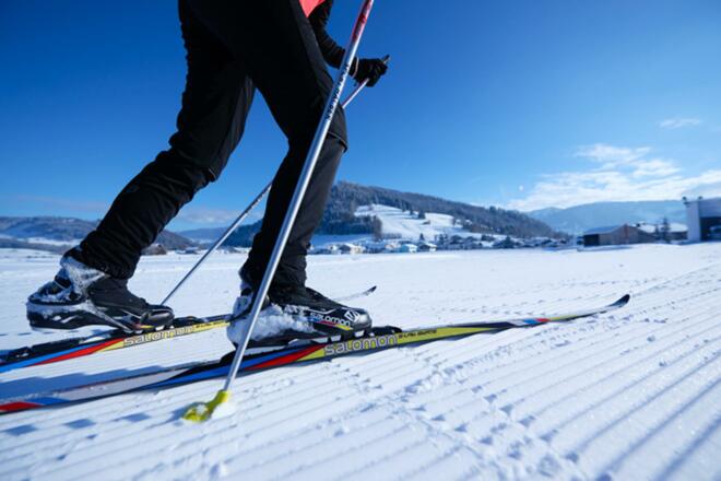 Atemberaubende Ski-Loipe direkt neben dem Hotel