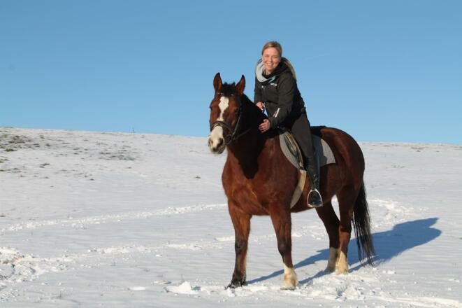 Reiten im Schnee