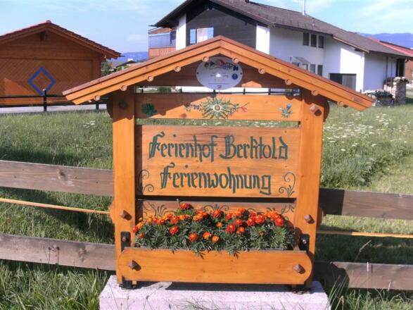 Hinweisschild Ferienwohnung