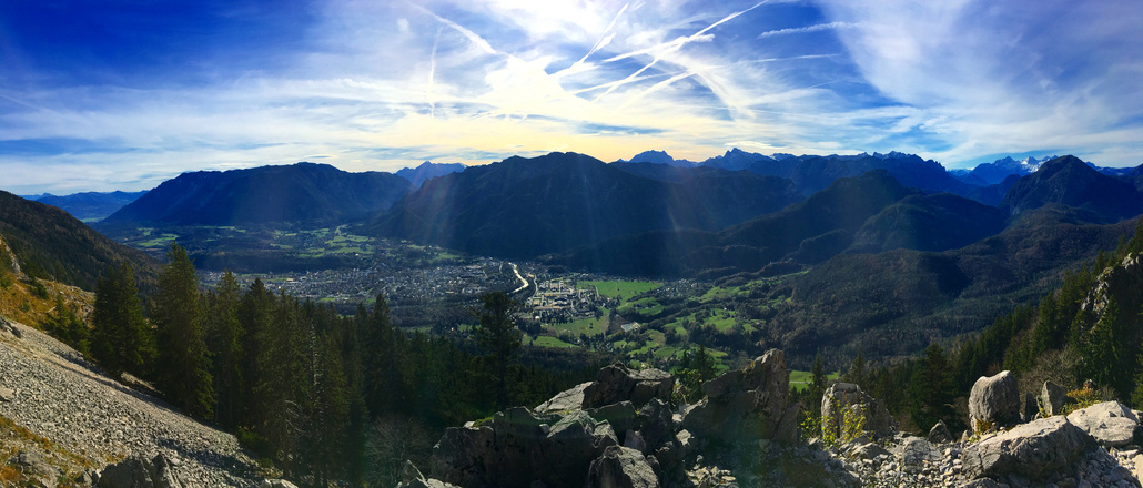 Blick Richtung Untersberg