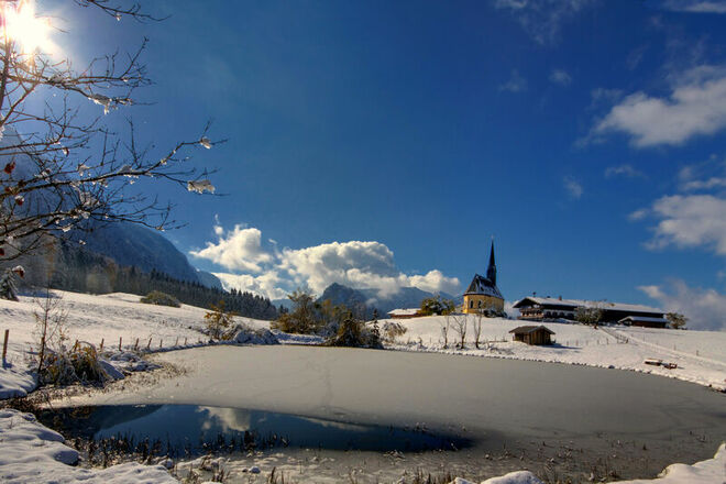 Inzell Einsiedl Kirche Winter