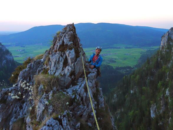 schöne Abendstimmung am Vorgipfel