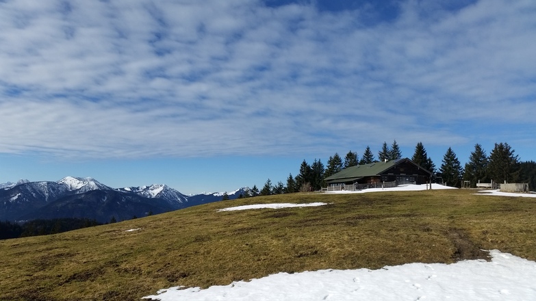 Gindelalm vom Kreuz aus gesehen