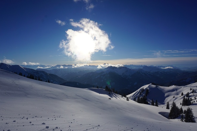 Auch ohne Gipfelbesteigung ergibt sich eine prachtvolle Aussicht