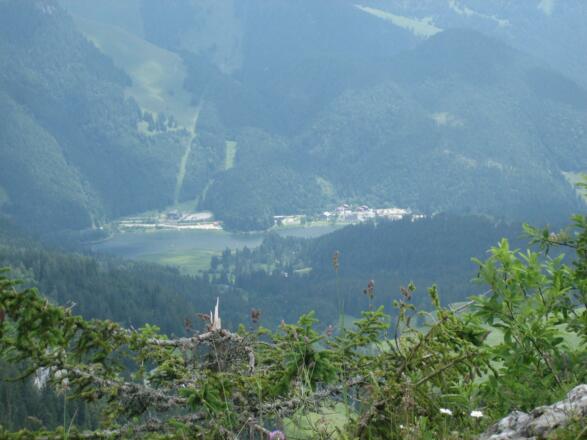 Blick von der Bodenscheid auf den Spitzingsee