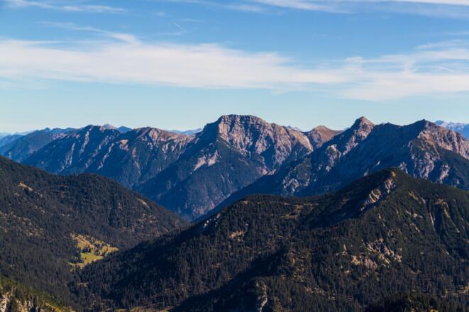 Bergtour - Kreuzspitze Blick vom Säuling