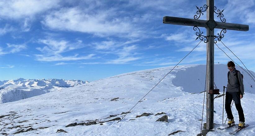 Kilnpreingipfelkuppe vom Gipfelkreuz