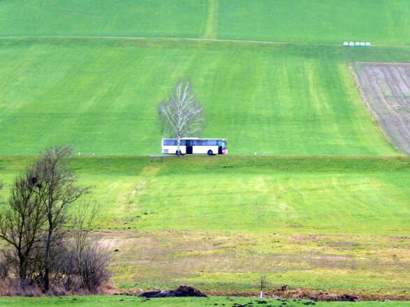 Die Busse des Salzburger Verkehrsverbundes fahren beinahe überall hin, - auch durch das Oichtental.