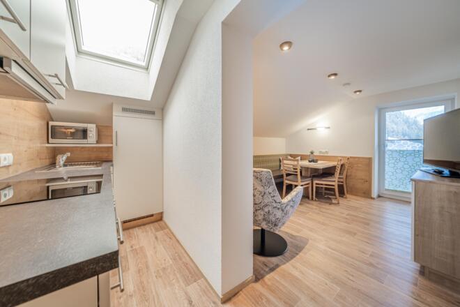 Appartement Küchenzeile Wohnraum