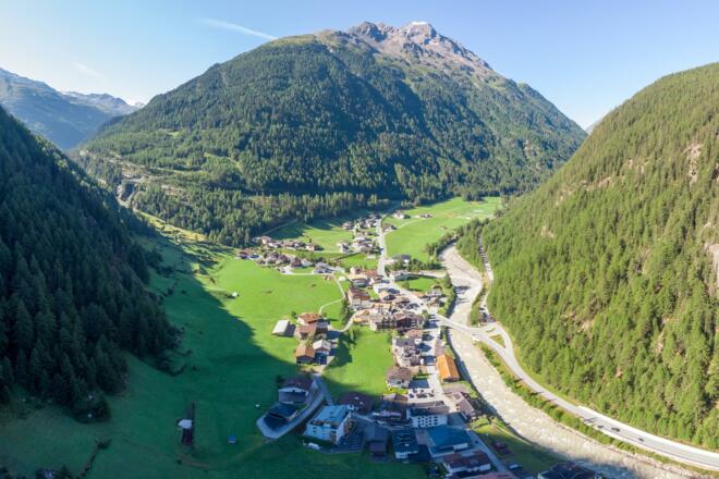 Zwieselstein Ortsaufnahme Sommer