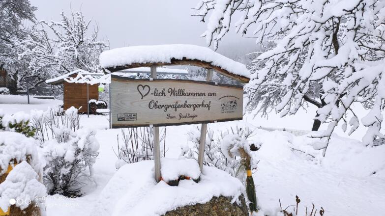 unser Bauernhof im Winter