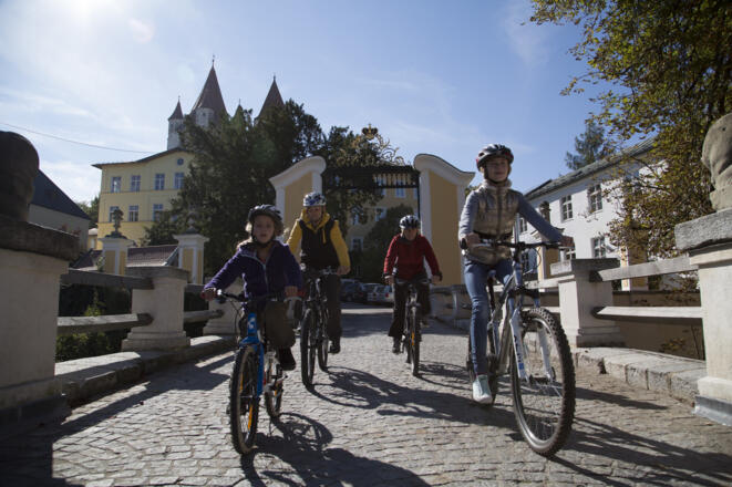 Radfahrer in Haag i. OB