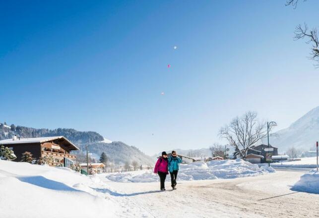 Viele Winterwanderwege starten am Guthof Lutz oder führen daran vorbei