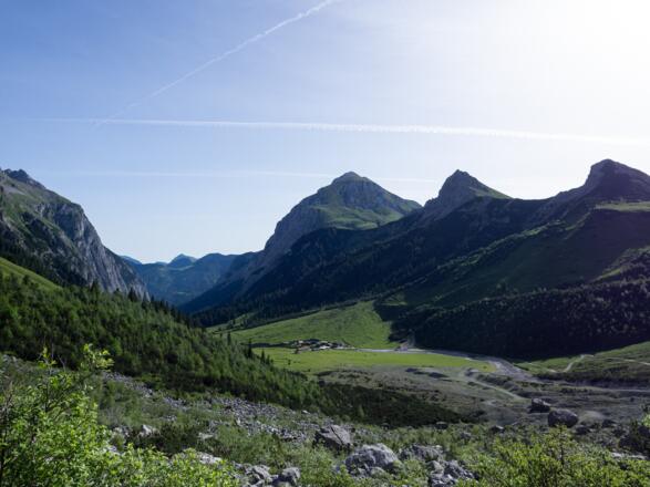 Blick zurück ins Tal