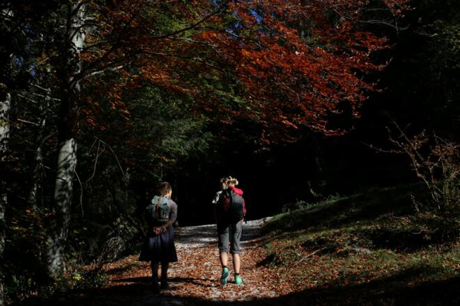 Anstieg Taubenseehütte