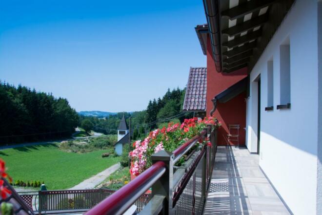 Zimmeraussicht vom Balkon