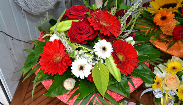 Blumenstrauß der Erlebnisgärtnerei Bergmoser