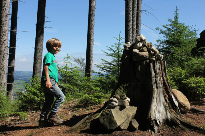 Passage auf schmäleren Steig